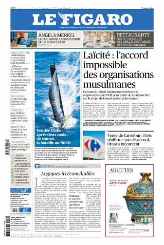 Le Figaro du Samedi 16 et Dimanche 17 Janvier 2021