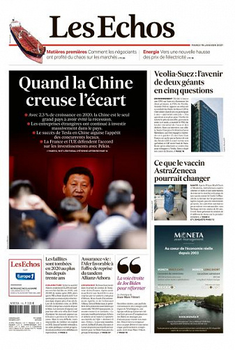 Les Echos du Mardi 19 Janvier 2021