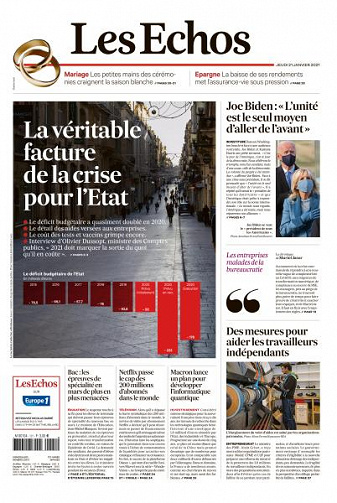 Les Echos du Jeudi 21 Janvier 2021