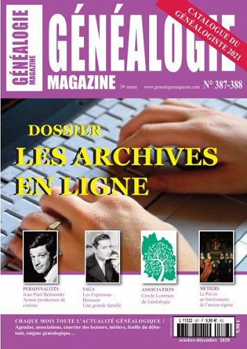 Généalogie N°387-388 - Octobre-Décembre 2020