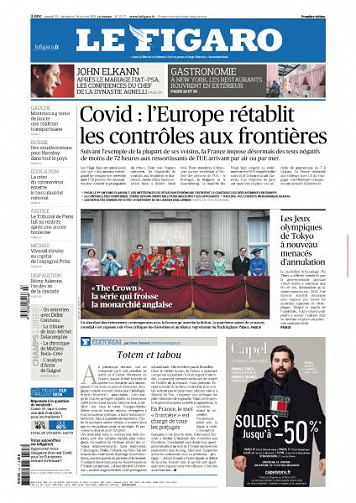 Le Figaro du Samedi 23 et Dimanche 24 Janvier 2021
