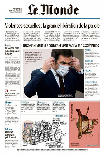 Le Monde du Mardi 26 Janvier 2021