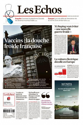 Les Echos du Mardi 26 Janvier 2021