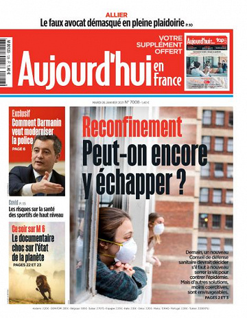 Aujourd’hui en France - 26 Janvier 2021