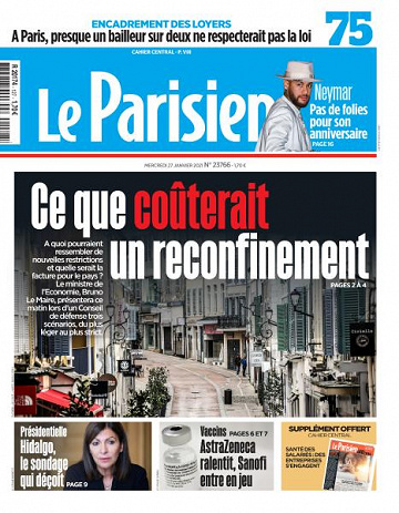Le Parisien du Mercredi 27 Janvier 2021