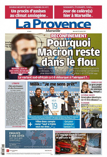 La Provence Marseille - Mercredi 27 Janvier 2021