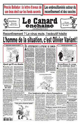 Le Canard enchaîné N°5229 - 27 Janvier 2021