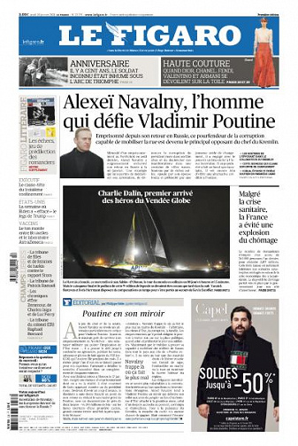Le Figaro du Jeudi 28 Janvier 2021
