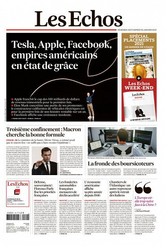 Les Echos du Vendredi 29 Janvier 2021