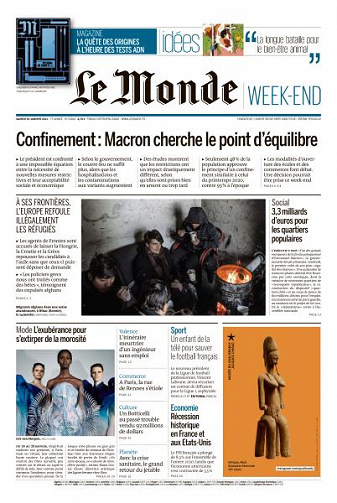 Le Monde du Samedi 30 Janvier 2021