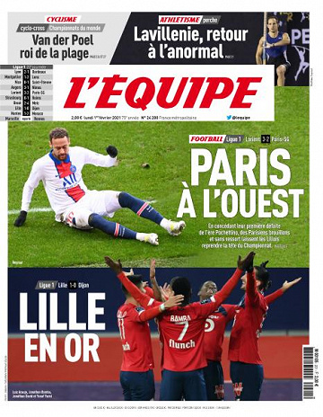 L’equipe du Lundi 1er Février 2021