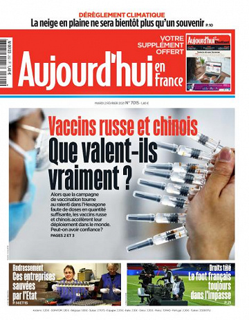 Aujourd’hui en France - 2 Février 2021