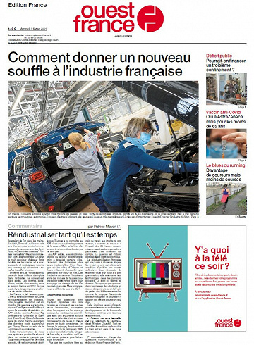 Ouest France - Mercredi 3 Février 2021