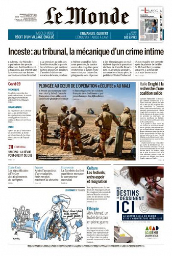 Le Monde du Vendredi 5 Février 2021
