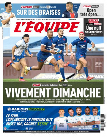 L’equipe du Dimanche 7 Février 2021