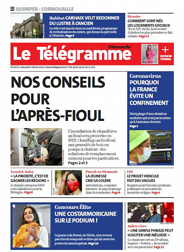 Le Tékégramme (Quimper) - Dimanche 7 Février 2021