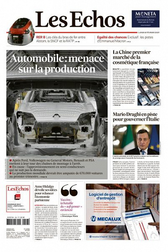 Les Echos du Lundi 8 Février 2021