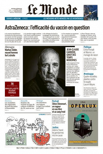 Le Monde du Mercredi 10 Février 2021