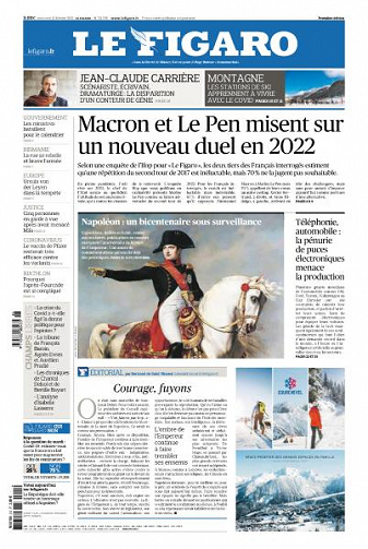 Le Figaro du Mercredi 10 Février 2021