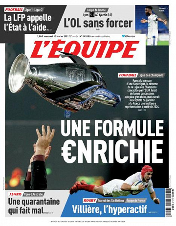 L’equipe du Mercredi 10 Février 2021