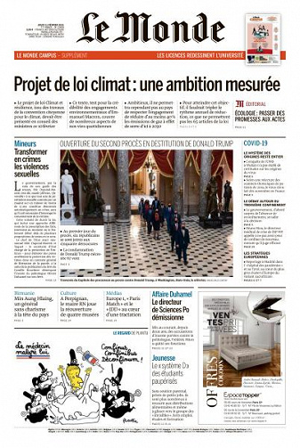 Le Monde du Jeudi 11 Février 2021