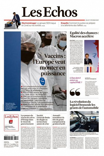 Les Echos du Jeudi 11 Février 2021