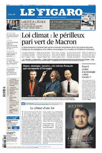 Le Figaro du Jeudi 11 Février 2021