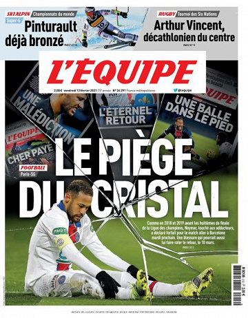 L’equipe du Vendredi 12 Février 2021