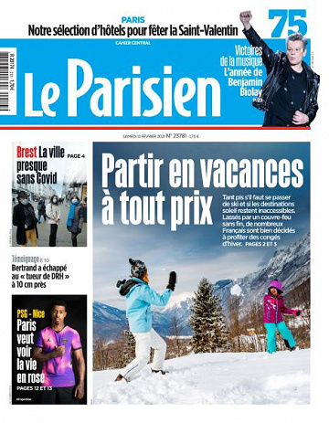 Le Parisien du Samedi 13 Février 2021