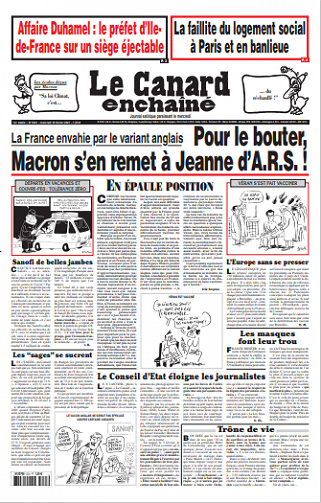 Le canard enchaîné N°5230 Du Mercredi 10 Février 2021