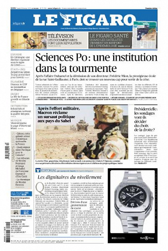 Le Figaro du Lundi 15 Février 2021