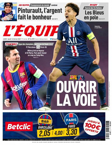 L’equipe du Mardi 16 Février 2021