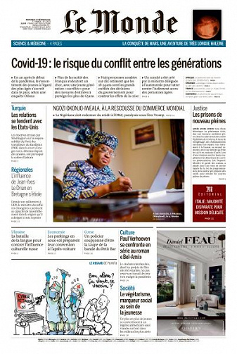 Le Monde du Mercredi 17 Février 2021