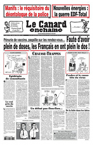 Le Canard enchaîné N°5232 - Mercredi 17 Février 2021