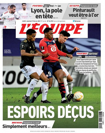L’equipe du Vendredi 19 Février 2021