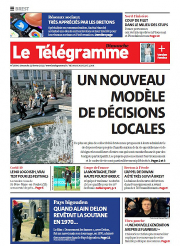 Le Télégramme - 3 éditions - Dimanche 21- Février 2021
