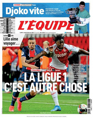 L’equipe du Lundi 22 Février 2021