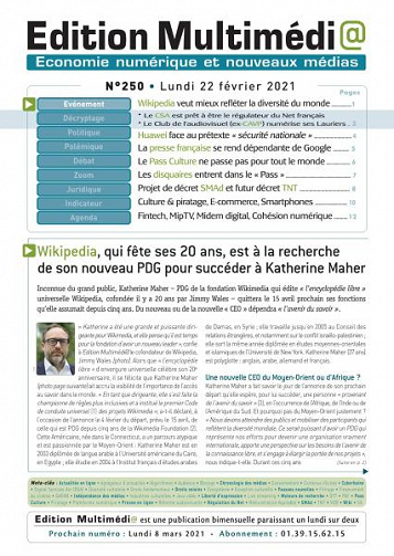 Édition Multimédia - 22 Février 2021