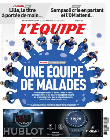 L’equipe du Mardi 23 Février 2021