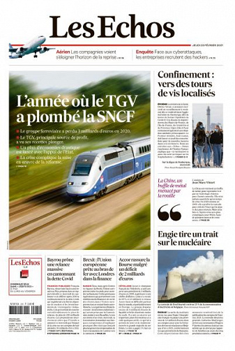 Les Echos du Jeudi 25 Février 2021