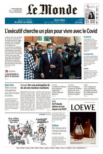 Le Monde du Vendredi 26 Février 2021