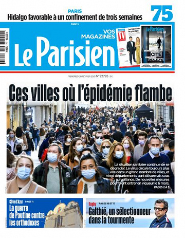 Le Parisien du Vendredi 26 Février 2021