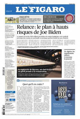 Le Figaro du Samedi 27 et Dimanche 28 Février 2021
