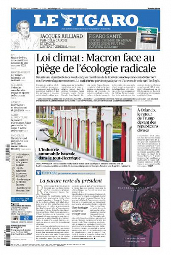 Le Figaro du Lundi 1er Mars 2021