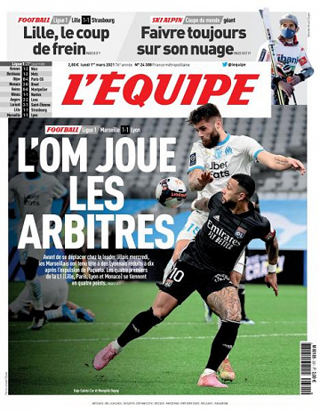 L’equipe du Lundi 1er Mars 2021