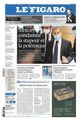 Le Figaro du Mardi 2 Mars 2021