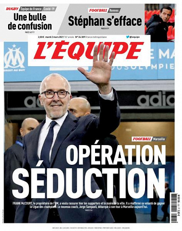 L’equipe du Mardi 2 Mars 2021