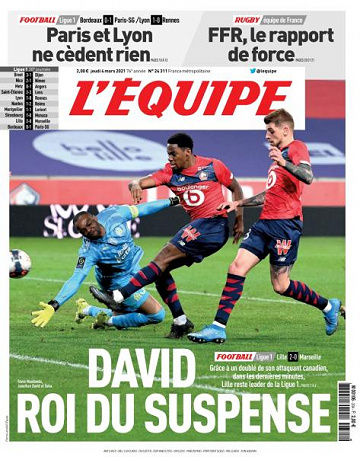 L’equipe du Jeudi 4 Mars 2021