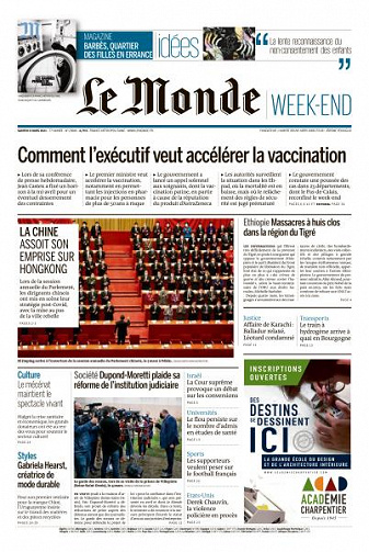 Le Monde du Samedi 6 Mars 2021