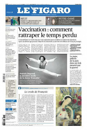 Le Figaro du Samedi 6 et Dimanche 7 Mars 2021